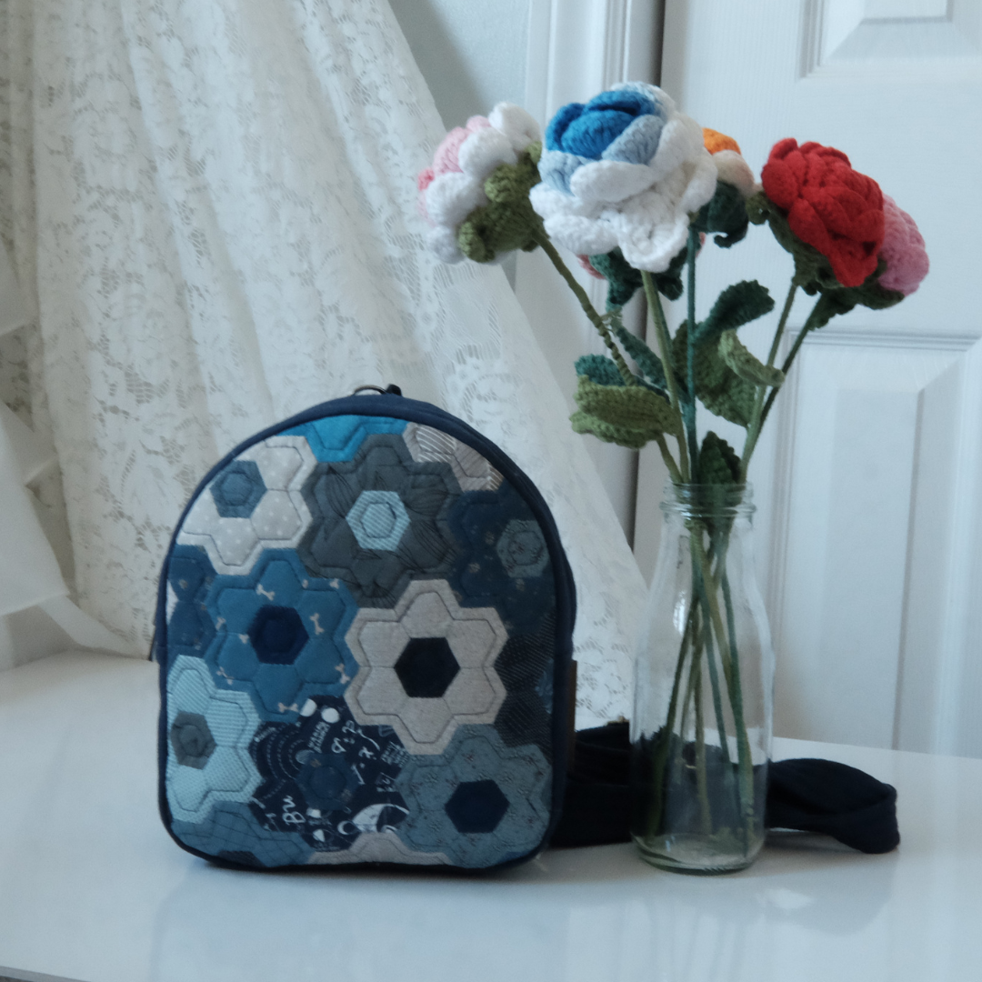 Mini Backpack | Handmade Quilted Bag | Small Patchwork Backpack | Unique Gift for Her | Custom Sewing Bag | Girl’s Backpack