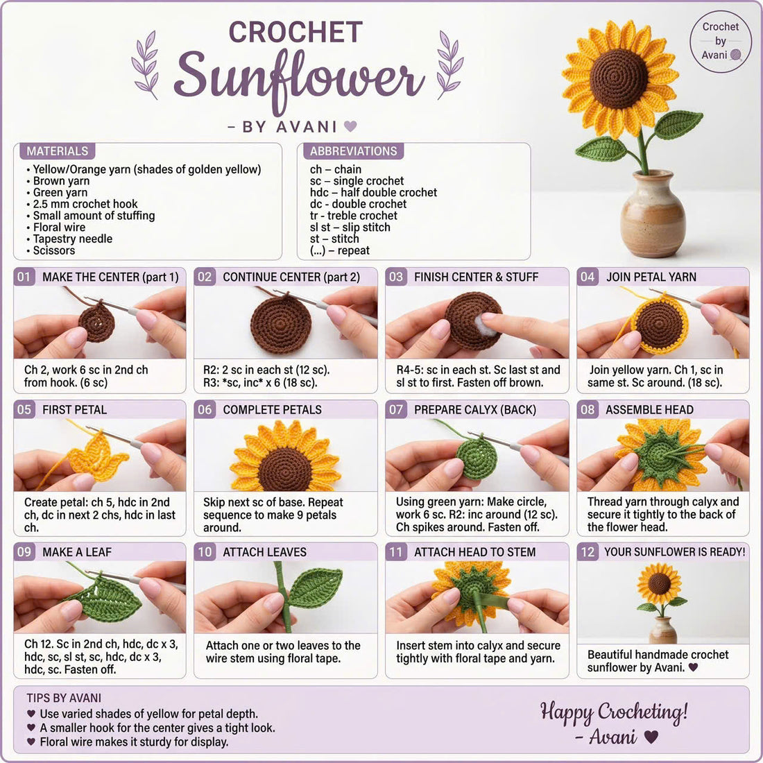 Stop Buying Fake Plants: How to Crochet the Viral Sunflower That Never Dies 🌻✨