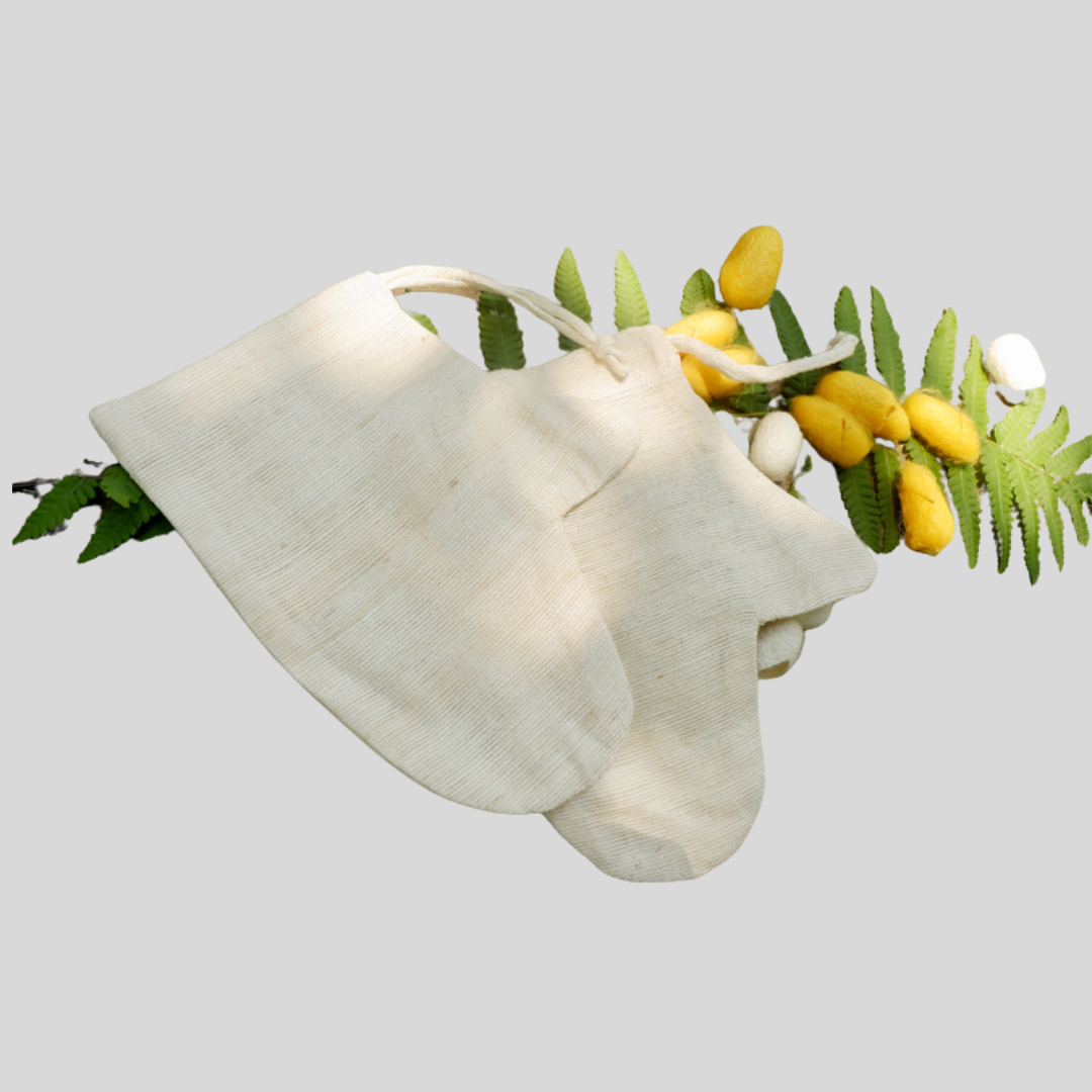 Handmade Mulberry Silk Exfoliating Mitt