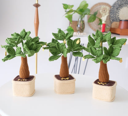 Handmade Crochet Deluxe Money Tree in Square Pot 🌿💰✨