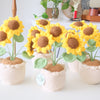 Handmade Crochet Sunflower Pot, Amigurumi Sunflower, Forever Flowers, Crochet Plant, Home Decor, Desk Decor, Gift for Her