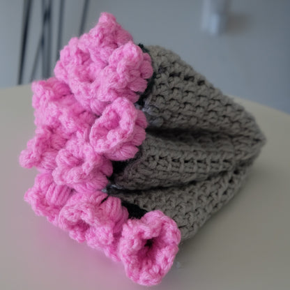 Coquette Aesthetic: Handmade Crochet Tulip Centerpiece Mat 🌸✨