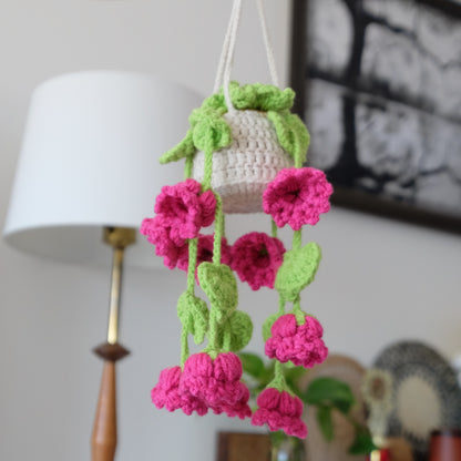 Cozy Crochet Hanging Flower Basket | Everlasting Bellflowers 🌸✨
