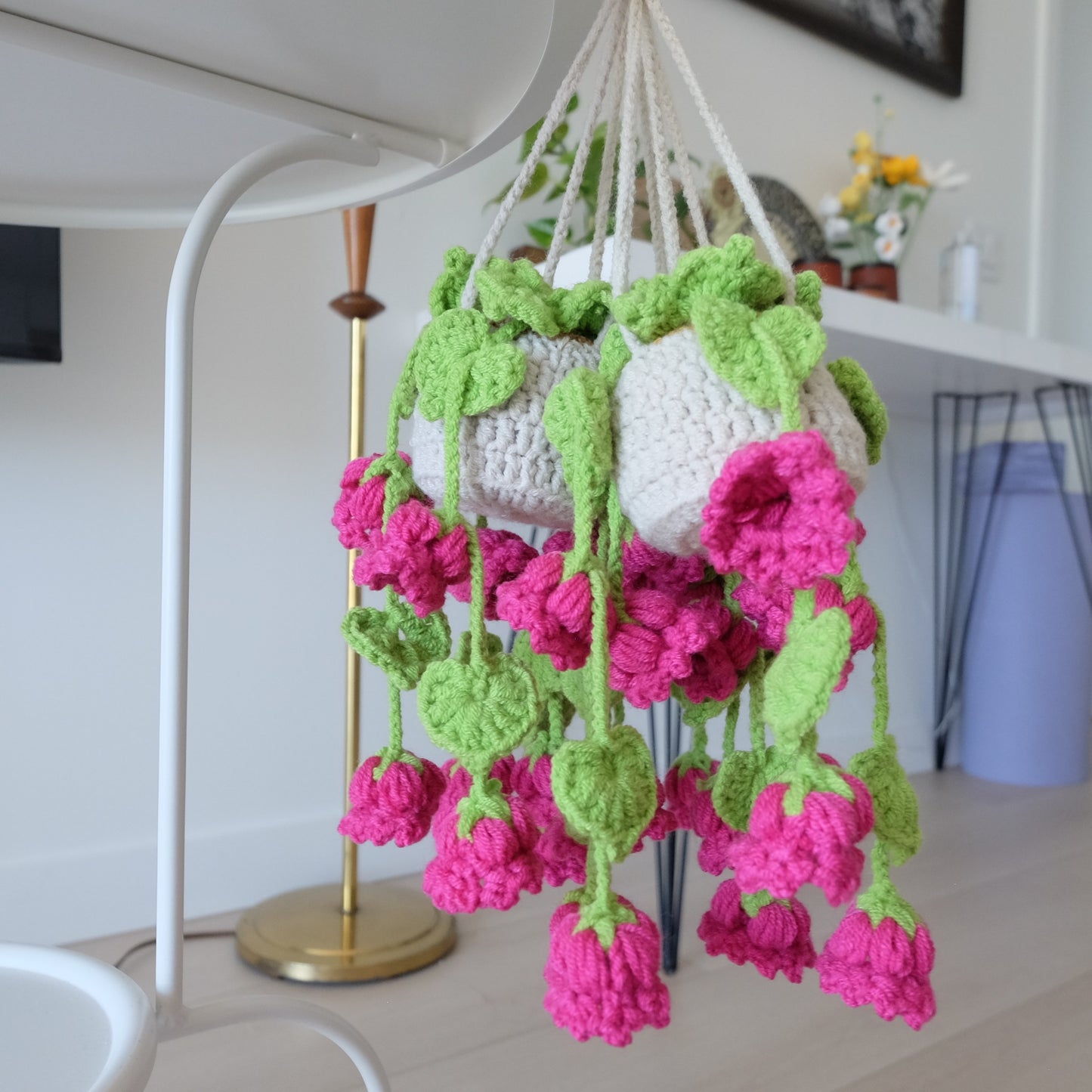 Cozy Crochet Hanging Flower Basket | Everlasting Bellflowers 🌸✨