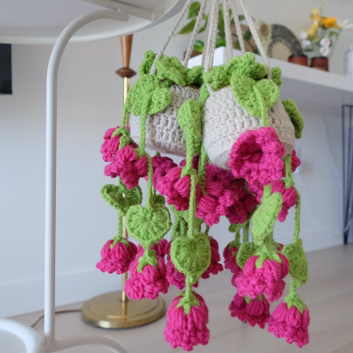 Cozy Crochet Hanging Flower Basket | Everlasting Bellflowers 🌸✨