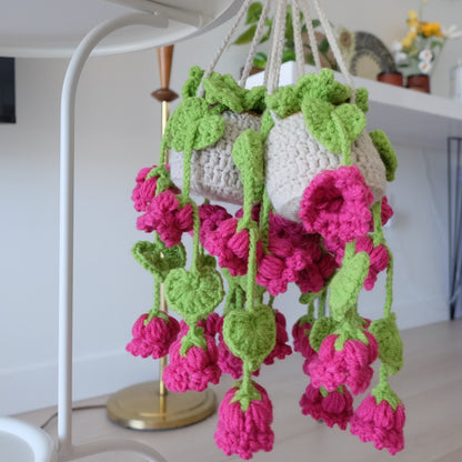 Cozy Crochet Hanging Flower Basket | Everlasting Bellflowers 🌸✨