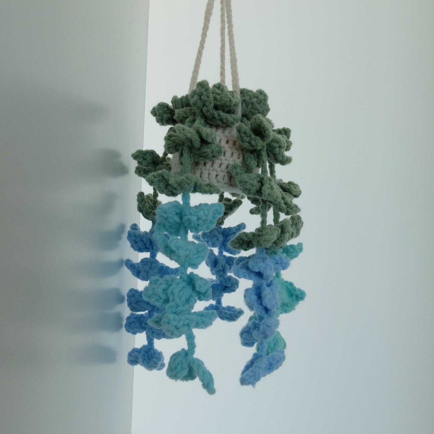 Cozy Crochet Hanging Wisteria &amp; Vine Basket | Everlasting Cascading Blooms 🌿💜