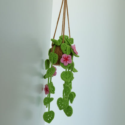 Cozy Crochet Hanging Flower &amp; Vine Baskets | Everlasting Cascading Blooms 🌿🌸
