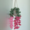 Cozy Crochet Hanging Wisteria &amp; Vine Basket | Everlasting Cascading Blooms 🌿💜