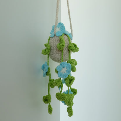 Cozy Crochet Hanging Flower &amp; Vine Baskets | Everlasting Cascading Blooms 🌿🌸