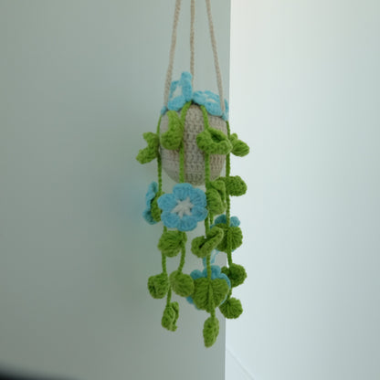 Cozy Crochet Hanging Flower &amp; Vine Baskets | Everlasting Cascading Blooms 🌿🌸