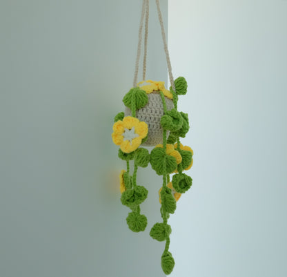 Cozy Crochet Hanging Flower &amp; Vine Baskets | Everlasting Cascading Blooms 🌿🌸