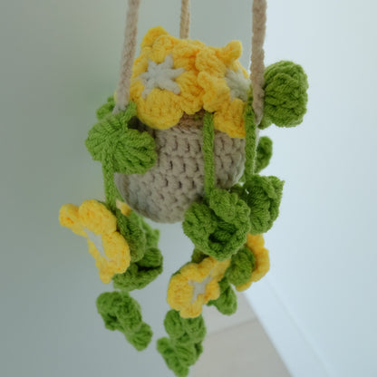 Cozy Crochet Hanging Flower &amp; Vine Baskets | Everlasting Cascading Blooms 🌿🌸