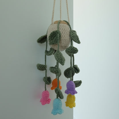Cozy Crochet Hanging Lily &amp; Bellflower Baskets | Everlasting Cascading Blooms 🌿🔔
