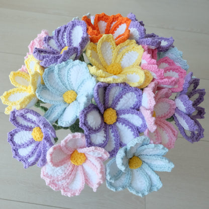 Handmade Crochet Daisy / Cosmos Stems 🌼