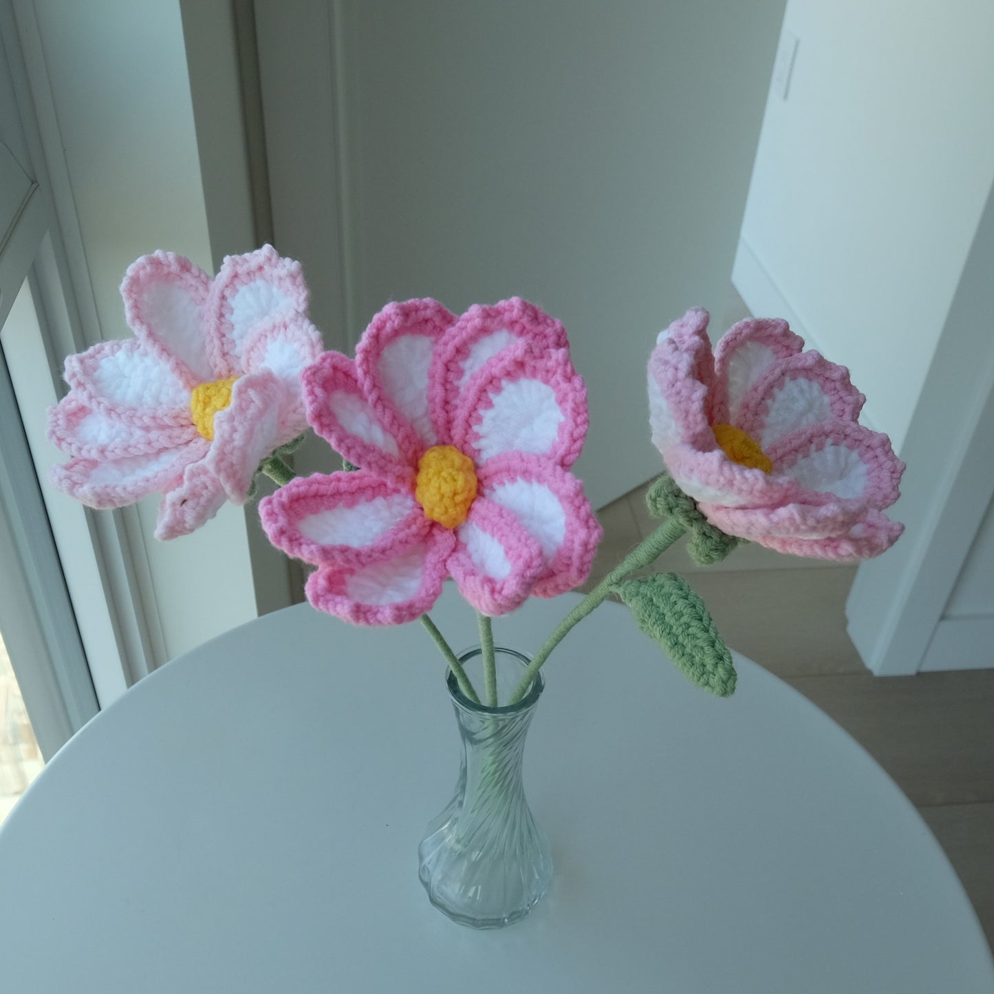 Handmade Crochet Daisy / Cosmos Stems 🌼