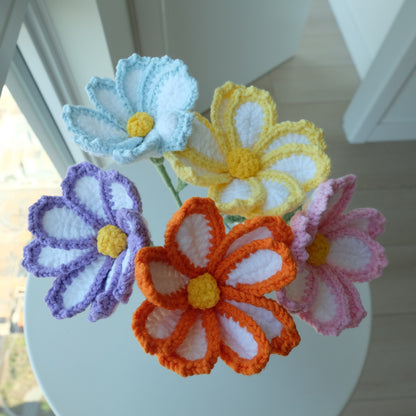Handmade Crochet Daisy / Cosmos Stems 🌼