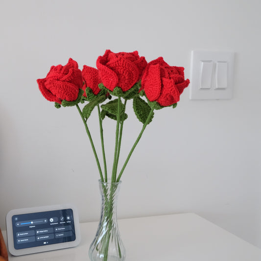 Everlasting Handmade Crochet Roses 🌹