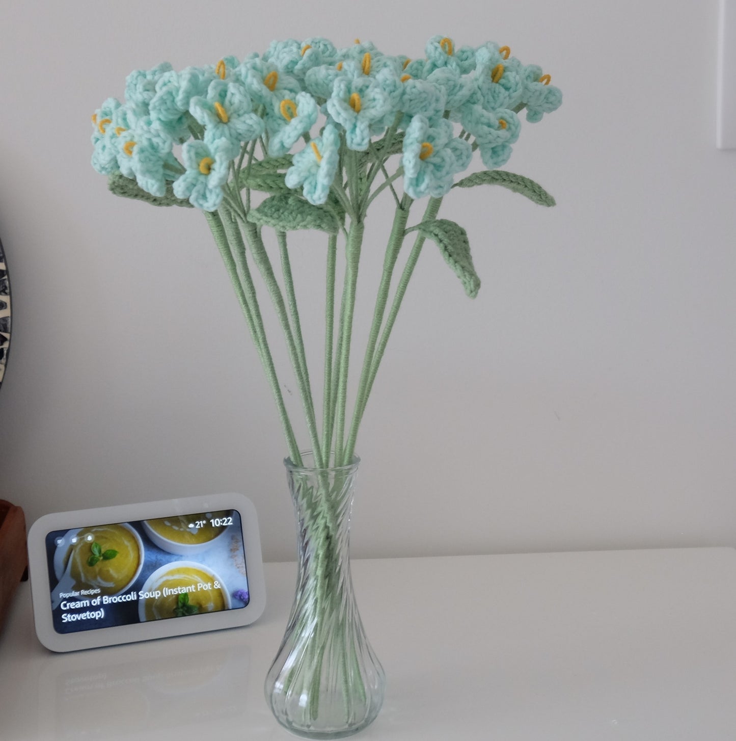 Everlasting Handmade Crochet Flower Stems - Multi-Stem Clusters