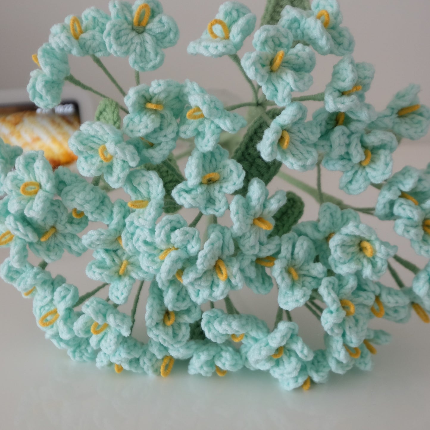 Everlasting Handmade Crochet Flower Stems - Multi-Stem Clusters