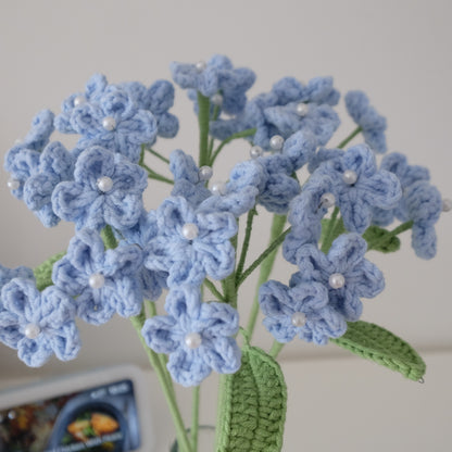Everlasting Handmade Crochet Flower Stems - Multi-Stem Clusters