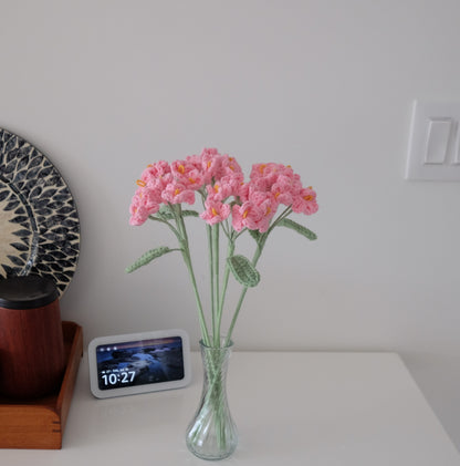 Everlasting Handmade Crochet Flower Stems - Multi-Stem Clusters