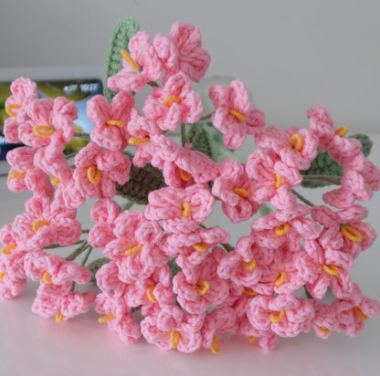 Everlasting Handmade Crochet Flower Stems - Multi-Stem Clusters