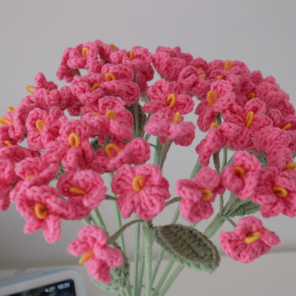 Everlasting Handmade Crochet Flower Stems - Multi-Stem Clusters