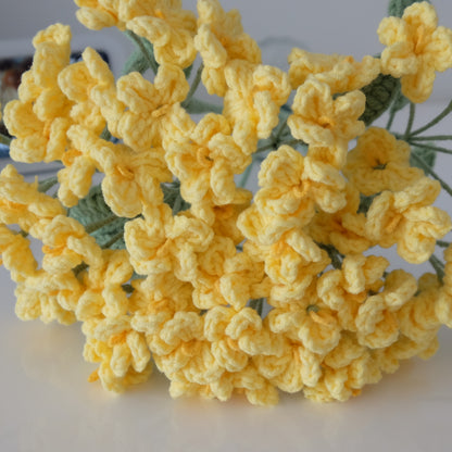 Everlasting Handmade Crochet Flower Stems - Multi-Stem Clusters