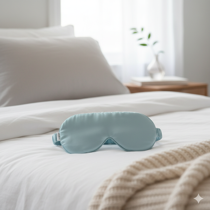 Luxury Pure Silk Sleep Mask – Ultra-Soft Eye Mask for Uninterrupted Sleep (Mulberry Silk)