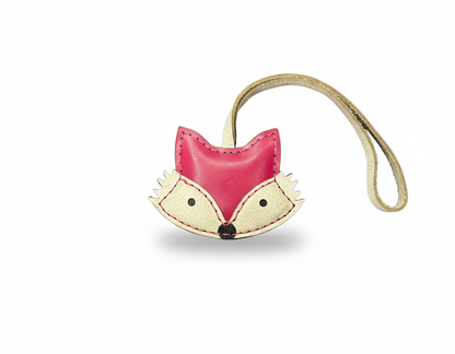 Adorable Handstitched Leather Bag Charms - Woodland Collection