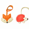 Adorable Handstitched Leather Bag Charms - Woodland Collection
