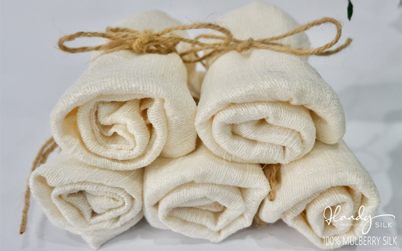 Handy Silk 100% Mulberry Silk Face Towels